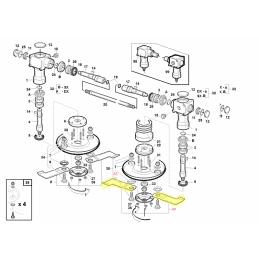 Kit de 2 lames  gauches Gianni Ferrari / Bieffebi 91100200000