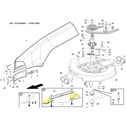 Kit de 2 lâminas esquerdas Gianni Ferrari / Bieffebi 91100200000 - BIEFFEBI - Lâmina cortadora - Garden Business 