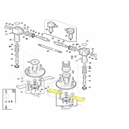 Ensemble de 2 lames gauches Gianni Ferrari / Bieffebi 92101160000 - BIEFFEBI - Kit lame - Jardin Affaires