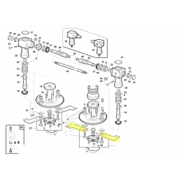 Ensemble de 2 lames gauches Gianni Ferrari / Bieffebi 92101160000 - BIEFFEBI - Kit lame - Jardin Affaires