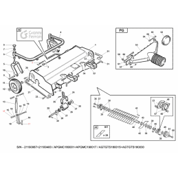 Kit 2 lames gauches Gianni Ferrari / Bieffebi 92101160000 - BIEFFEBI - Lame de tondeuse - Jardin Affaires 