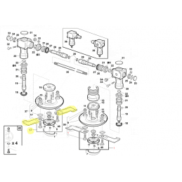 Kit 2 straight blades Gianni Ferrari / Bieffebi 92101170000 - BIEFFEBI - Mower blade - Garden Business 