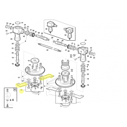 Kit 2 lames droites Gianni Ferrari / Bieffebi 92101170000 - BIEFFEBI - Lame de tondeuse - Jardin Affaires 