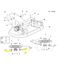 Kit 2 lames droites Gianni Ferrari / Bieffebi 92101170000 - BIEFFEBI - Lame de tondeuse - Jardin Affaires 