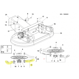 Kit 2 straight blades Gianni Ferrari / Bieffebi 92101170000 - BIEFFEBI - Mower blade - Garden Business 