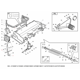 Kit 2 straight blades Gianni Ferrari / Bieffebi 92101170000 - BIEFFEBI - Mower blade - Garden Business 