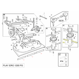 Kit de 2 cuchillas inferior izquierda, Gianni Ferrari / Bieffebi 95220130000 - BIEFFEBI - Cuchillas para cortacésped - Garden Bu