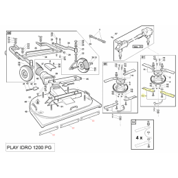 Kit de 2 lames gauches inférieures, Gianni Ferrari / Bieffebi  95220130000 - BIEFFEBI - Lame de tondeuse - Jardin Affaires