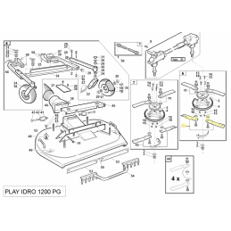 Kit de 2 cuchillas inferior izquierda, Gianni Ferrari / Bieffebi 95220130000 - BIEFFEBI - Cuchillas para cortacésped - Garden Bu