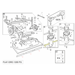 Kit de 2 lames droites inférieures, Gianni Ferrari / Bieffebi   95220140000 - BIEFFEBI - Lame de tondeuse - Jardin Affaires 