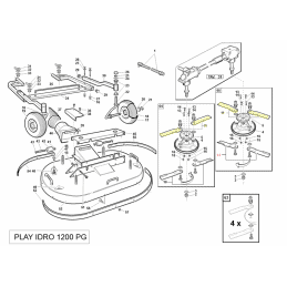 Kit de 2 lames plates supérieures, Gianni Ferrari / Bieffebi 95220150000