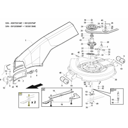 Kit vis de lame, Gianni Ferrari / Bieffebi 95598440000 - BIEFFEBI - Lame de tondeuse - Jardin Affaires 