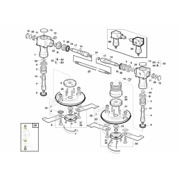 Kit boulon pour porte-couteau, Gianni Ferrari / Bieffebi 95599320000 - BIEFFEBI - Couteau - Jardin Affaires 