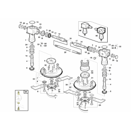 Kit 4 boulons pour porte-couteau, Gianni Ferrari / Bieffebi - BIEFFEBI - Couteau - Jardin Affaires