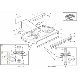 Kit boulon pour porte-couteau, Gianni Ferrari / Bieffebi 95599320000 - BIEFFEBI - Couteau - Jardin Affaires 