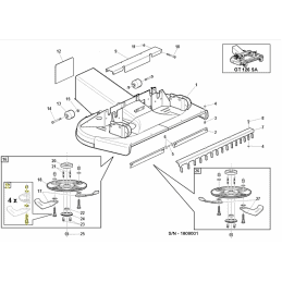 Kit 4 boulons pour porte-couteau, Gianni Ferrari / Bieffebi - BIEFFEBI - Couteau - Jardin Affaires
