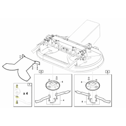 Kit 4 boulons pour porte-couteau, Gianni Ferrari / Bieffebi - BIEFFEBI - Couteau - Jardin Affaires