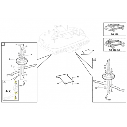 Kit boulon pour porte-couteau, Gianni Ferrari / Bieffebi 95599320000 - BIEFFEBI - Couteau - Jardin Affaires 