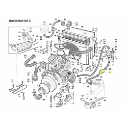 Filtro carburante Daihatsu 950 G, Bieffebi 95599970000