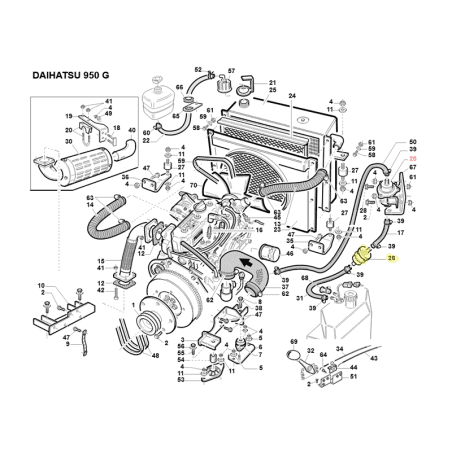 Filtre à essence Daihatsu 950 G, Bieffebi 95599970000