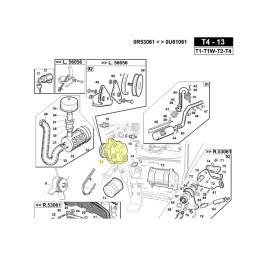 Alternador Denso 100211-1670 para motor Kubota, ref. Gianni Ferrari 00.55.01.0550 - GIANNI FERRARI - Peças de reposição e conso 