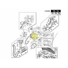 Alternador Denso 100211-1670 para motor Kubota, ref. Gianni Ferrari 00.55.01.0550 - GIANNI FERRARI - Peças de reposição e conso 