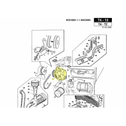 Alternateur Denso 100211-1670 pour moteur Kubota, réf. Gianni Ferrari 00.55.01.0550 - GIANNI FERRARI - Alternateur - Jardin Affa