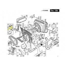 Alternador Denso 100211-1670 para motor Kubota, ref. Gianni Ferrari 00.55.01.0550 - GIANNI FERRARI - Peças de reposição e conso 