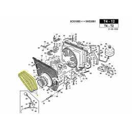 Correia de saída do motor, ref. Gianni Ferrari 00.17.01.0070 - GIANNI FERRARI - Cinto original - Garden Affairs 