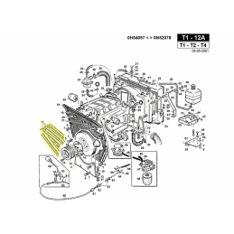 Courroie sortie moteur, réf. Gianni Ferrari 00.17.01.0070 - GIANNI FERRARI - Courroie tondeuse - Jardin Affaires