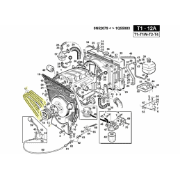 Cinghia uscita motore, rif. Gianni Ferrari 00.17.01.0070 - GIANNI FERRARI - Cintura originale - Garden Affairs 