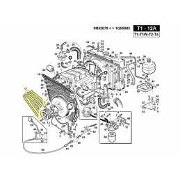 Courroie sortie moteur, réf. Gianni Ferrari 00.17.01.0070 - GIANNI FERRARI - Courroie tondeuse - Jardin Affaires