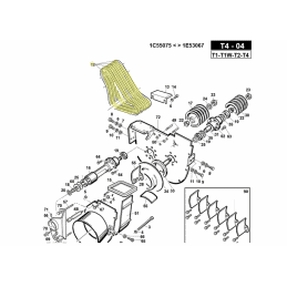 Correia de turbina, embreagem Gianni Ferrari 00.17.01.1450 - GIANNI FERRARI - Cinto original - Garden Business 