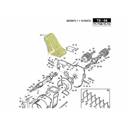 Cinghia turbina, frizione Gianni Ferrari 00.17.01.1450 - GIANNI FERRARI - Cinghia originale - Garden Business 