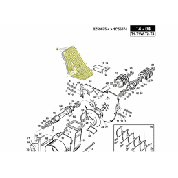 Correia de turbina, embreagem Gianni Ferrari 00.17.01.1450 - GIANNI FERRARI - Cinto original - Garden Business 