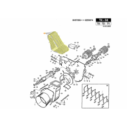 Correia de turbina, embreagem Gianni Ferrari 00.17.01.1450 - GIANNI FERRARI - Cinto original - Garden Business 