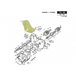 Correia de turbina, embreagem Gianni Ferrari 00.17.01.1450 - GIANNI FERRARI - Cinto original - Garden Business 