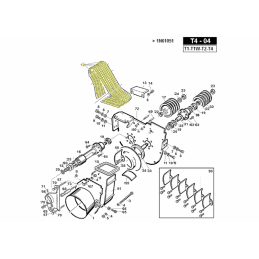 Correia de turbina, embreagem Gianni Ferrari 00.17.01.1450 - GIANNI FERRARI - Cinto original - Garden Business 