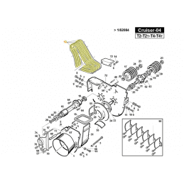 Courroie de turbine, embrayage Gianni Ferrari 00.17.01.1450 - GIANNI FERRARI - Courroie d'origine - Jardin Affaires 