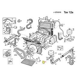 Filtre à gasoil pour moteur Lombardini LDW903-1003-1404, réf. Gianni Ferrari 00.32.02.0010