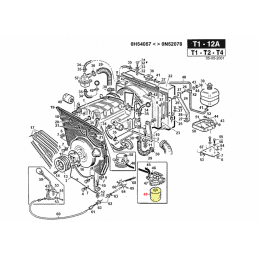 Filtre à gasoil pour moteur Lombardini LDW903-1003-1404, réf. Gianni Ferrari 00.32.02.0010 - GIANNI FERRARI - Filtre à essence -