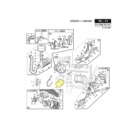 Filtre à huile moteur Kubota (OEM W21ESO1600), Gianni Ferrari 00.32.03.0050 - GIANNI FERRARI - Filtre à huile - Jardin Affaires 