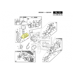 Filtre à air moteur d'origine Kubota, 15741-11083, 1560-103-2025-0 pour moteur Kubota - GIANNI FERRARI - Filtre à air - Jardin A