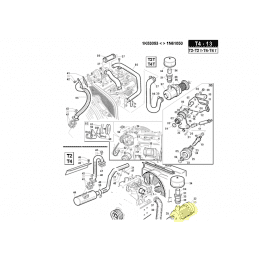 Filtre à air moteur d'origine Kubota, 15741-11083, 1560-103-2025-0 pour moteur Kubota - GIANNI FERRARI - Filtre à air - Jardin A