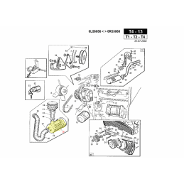 Filtre à air moteur d'origine Kubota, 15741-11083, 1560-103-2025-0 pour moteur Kubota - GIANNI FERRARI - Filtre à air - Jardin A