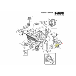 Filtre à air pour moteur Lombardini LDW1003-1404, réf. Gianni Ferrari 00.32.04.0012 - GIANNI FERRARI - Filtre à air - Jardin Aff