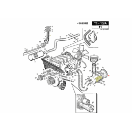 Filtre à air pour moteur Lombardini LDW1003-1404, réf. Gianni Ferrari 00.32.04.0012 - GIANNI FERRARI - Filtre à air - Jardin Aff