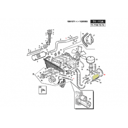 Filtre à air pour moteur Lombardini LDW1003-1404, réf. Gianni Ferrari 00.32.04.0012 - GIANNI FERRARI - Filtre à air - Jardin Aff