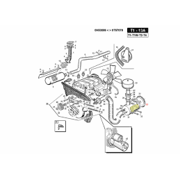 Filtre à air pour moteur Lombardini LDW1003-1404, réf. Gianni Ferrari 00.32.04.0012 - GIANNI FERRARI - Filtre à air - Jardin Aff