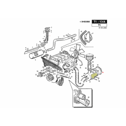 Filtre à air pour moteur Lombardini LDW1003-1404, réf. Gianni Ferrari 00.32.04.0012 - GIANNI FERRARI - Filtre à air - Jardin Aff